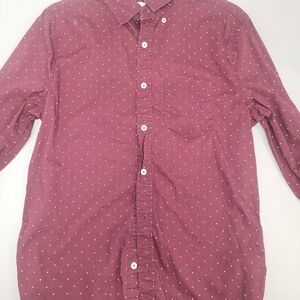 Aeropostale Casual Button Down Shirt with Polka Dot Pattern